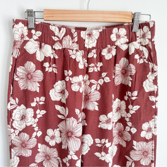 Abercrombie tropical flower linen blend pants - Picture 4 of 7